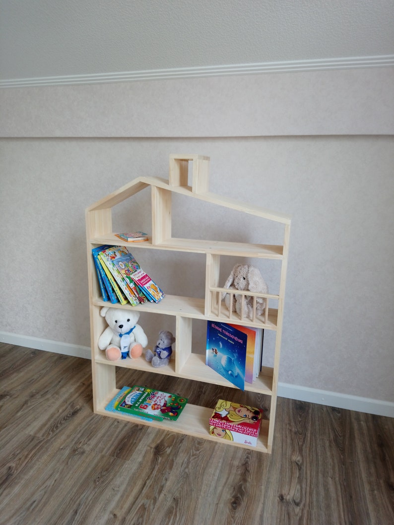Toddler Bed Montessori Bed Book Shelf Wooden Furniture Etsy