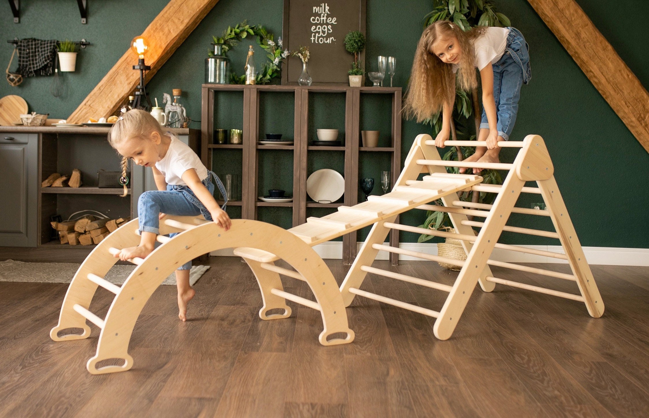Conjunto Montessori de 3 productos paso a paso escalada Etsy
