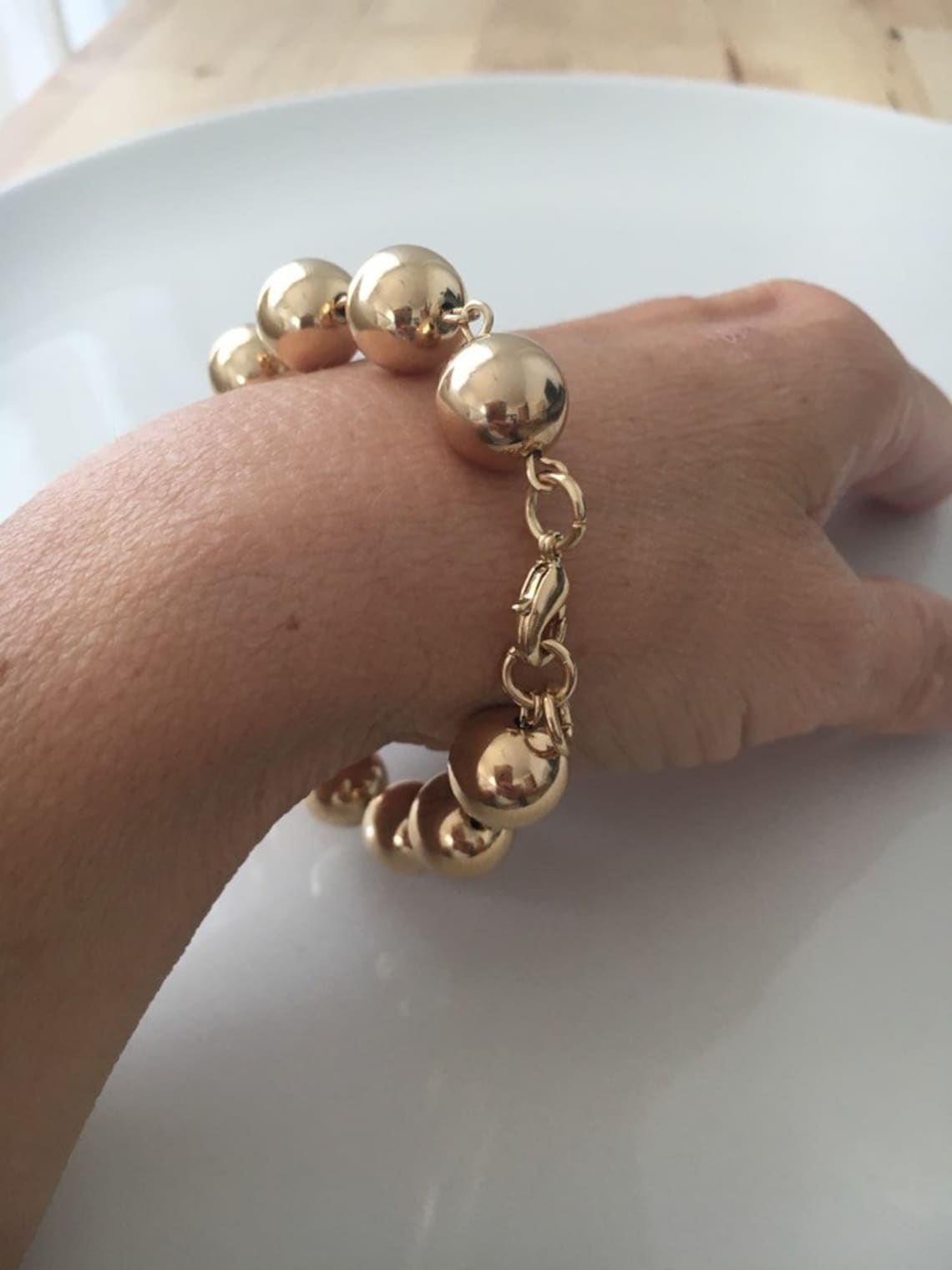Gold Ball Chain Bracelet for Women Unique Bracelet Present Etsy