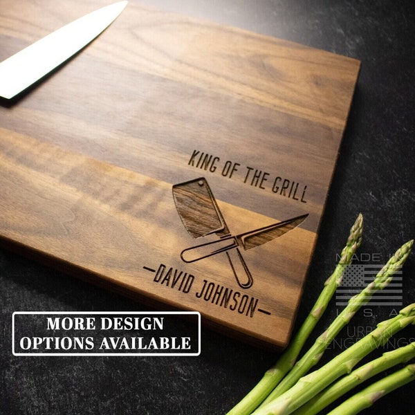 Father's Day Gift | Engraved Wood Cutting Board | Gift for Dad or Stepdad | Best Dad Present | Customized for Him | Multiple Options