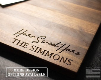 Personalized Wood Cutting Board | Engraved Wedding Gift | Housewarming Gift | Custom Wedding Gift | Anniversary Gift | Engraved | Multiple