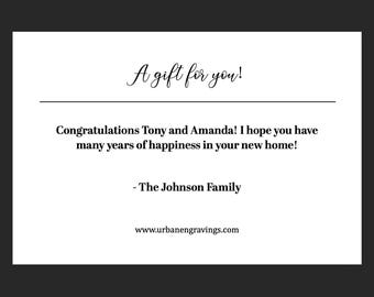 ADD ON | Logo or Message Engraving on Back Side | Add This On In Addition To Each Cutting Board You Purchased