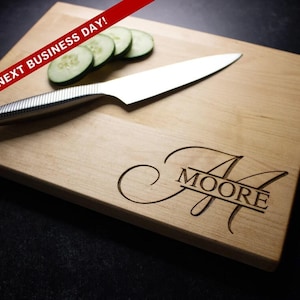 Personalized Cutting Board, Engraved Cutting Board, Custom Cutting Board, Wedding Gift, Housewarming Gift, Anniversary Gift, Engagement 008