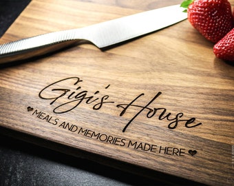 Personalized Walnut Cutting Board for Grandma | Everything Tastes Better At Nana's Kitchen | Mother's Day Present | Gift for Mom | 325