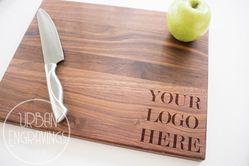 Custom Company Logo Cutting Board Engraved Cutting Board Etsy