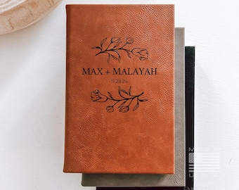 Personalized Wedding Couple Journal |  Memory Keepsake Journal | Custom Journal Notebook | Gift for Couple | New Home Gift