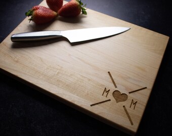Engraved Wedding Gift, Engagement Gift For Couple, Real Estate Closing, Personalized Cutting Board, Wood Cutting Board, Cheese Board 017