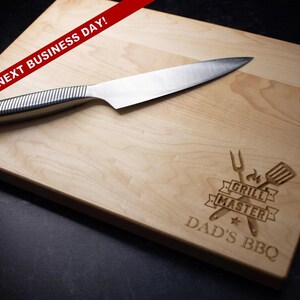 Father&#39;s Day Gift | Engraved Wood Cutting Board | Dad&#39;s BBQ | Gift for Dad or Stepdad | Best Dad Present | Customized for Him | 257