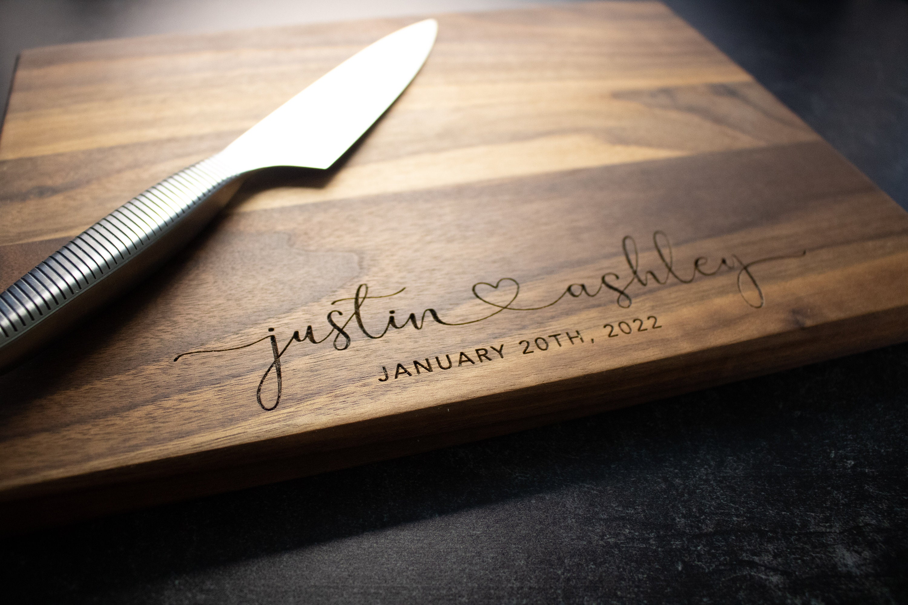 Personalized Laser Engraved Cutting Board for Couples and Etsy