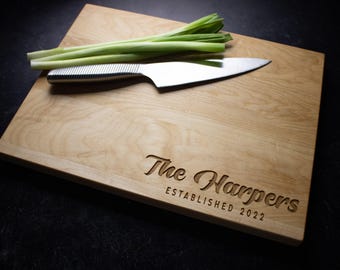 Bridal Shower Gift, Custom Chopping Board, Cutting Board, Real Estate Closing Gift, Engraved Cutting Board, Realtor Closing Gift,  028