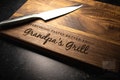 Personalized Walnut Cutting Board for Grandpa  | Everything Tastes Better From Grandpa's Grill | Custom Father's Day Gift Christmas | 297