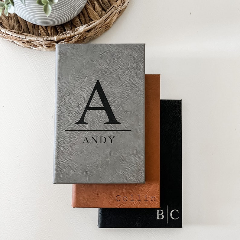 Personalized Laser Engraved Leather Journal Mens Laser Etsy