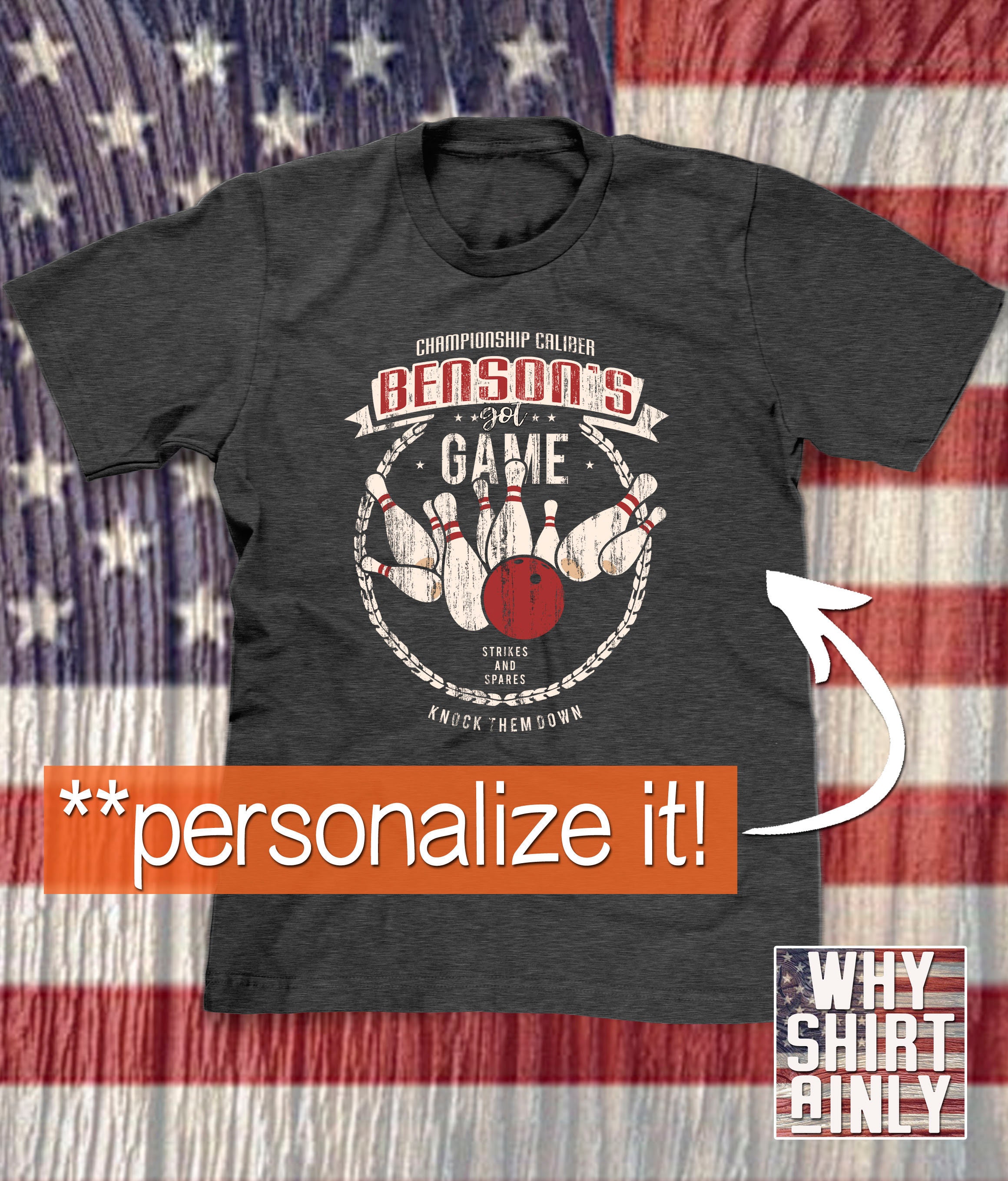 Bowling Shirt Personalized Custom 