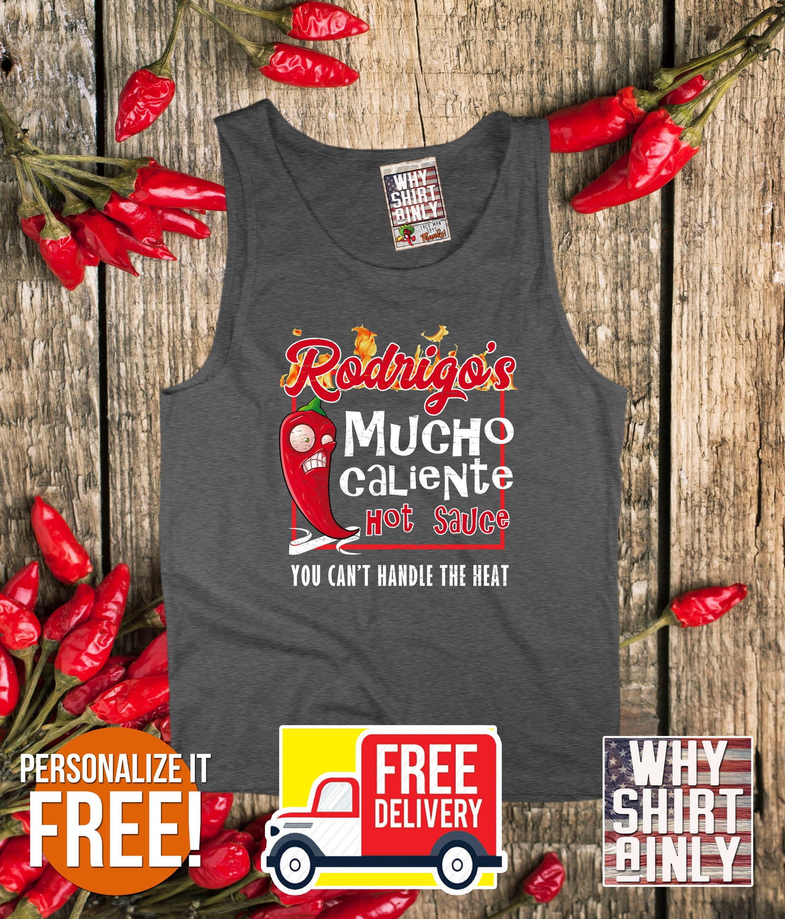 Hot sauce shirt funny custom tees personalized pepper tshirt Etsy