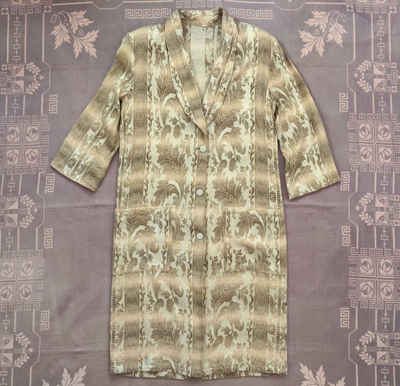 1940's Cotton Ombre Robe Large XL XXL Vintage 1940