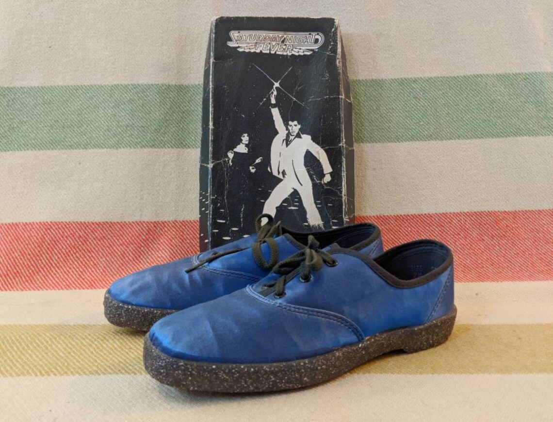 1970's Saturday Night Fever Satin Sneakers Women's 7 Etsy
