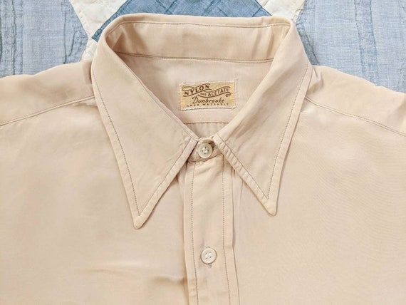 1940's Nylon Acetate Shirt M Medium L Large Vintag