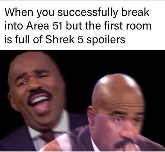 The Shrek 5 Spoilers Area 51 Sweatshirt Area 51 Raid Meme Joke Funny Gift