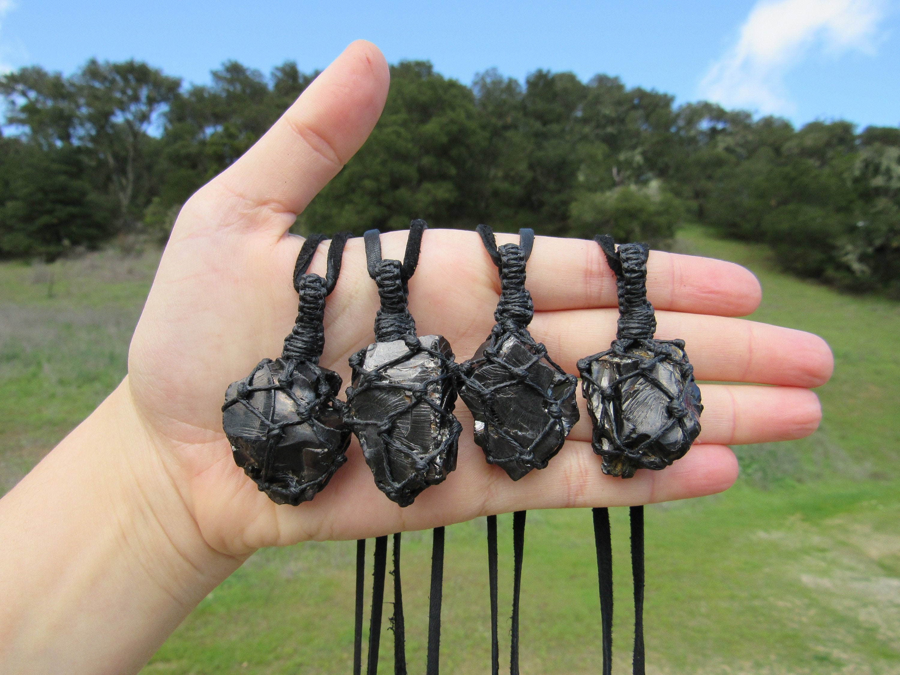 Elite Shungite Necklace, 8-12 Gram Nuggets, EMF Protection, 5G Protec…