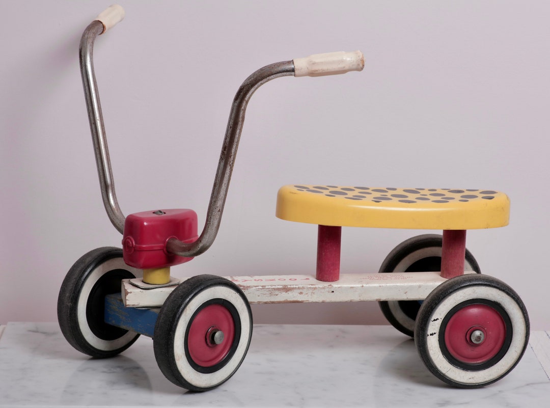 Scooter Toddlers Playskool Tyke Bike Yellow and Black Polkadot Etsy