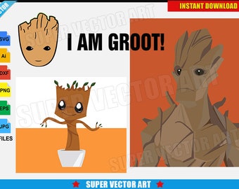 Download Groot vector | Etsy