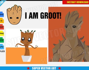 Download Groot vector | Etsy