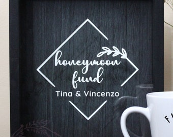 Honeymoon Fund Decal, Honeymoon Fund Sticker, Decal Stickers, Custom Decal, DIY Engagement Gift, Engagement Decal, Honeymoon Fund Sign Decal