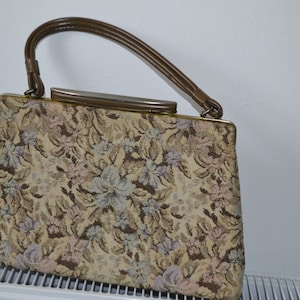 Vintage Tapestry bag , pastel colors image 1