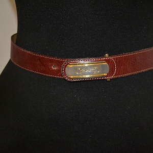 Vintage Lady Hepco leather belt , equestrian belt