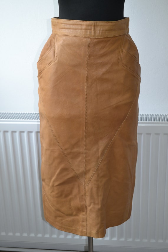 Vintage ESCADA leather skirt