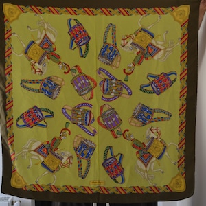 Vintage Salvatore Ferragamo silk scarf