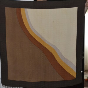 Vintage silk scarf neutral colors
