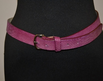 Cintura vintage Cpccinelle in pelle rosa