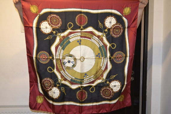 Vintage Creation "N" Napoleone silk scarf