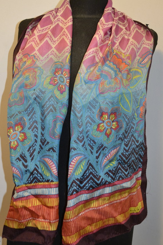 Vintage Nicole Miller Silk Scarf Australia