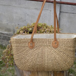 Vintage sisal /straw basket bag