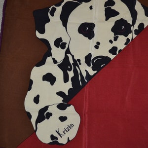 Vintage Krizia silk scarf / dalmation print handkerchief