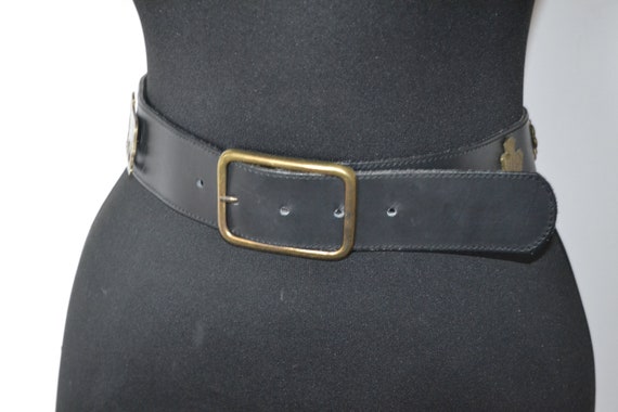 Vintage bavarian Schuchard & Friese leather belt