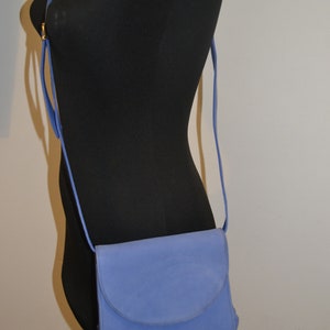 Vintage Bruno Magli blue leather  bag