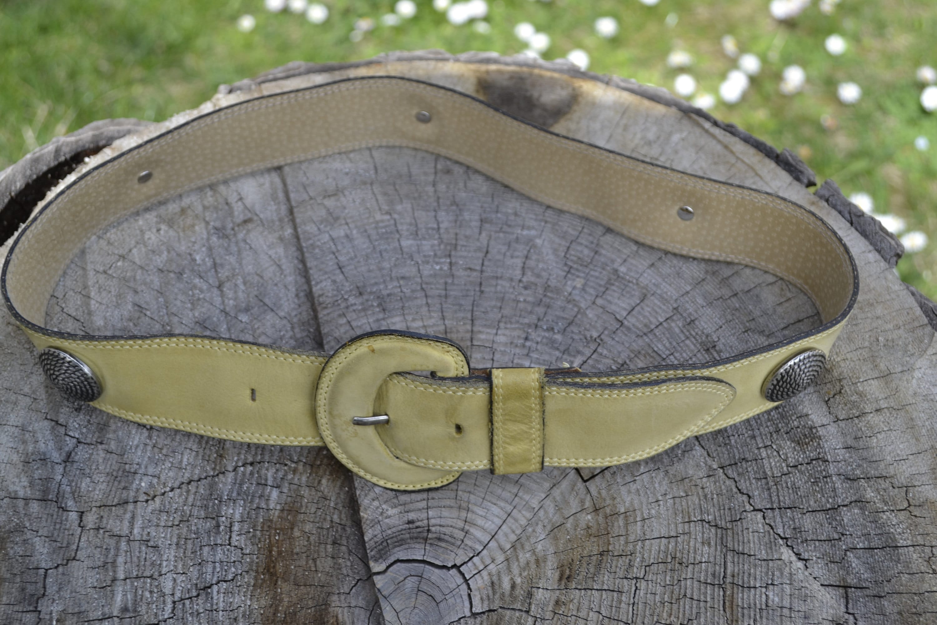 Vintage Laurel /escada Light Yellow Belt - Etsy display picture 2