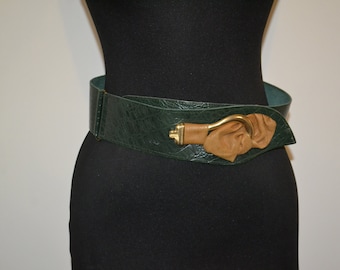 Vintage 1980 green belt