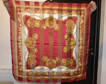 【 VINTAGE 】 Silk Lavaliere Scarf Max - 1960s style, colorful long silk scarf – mrsfishkin