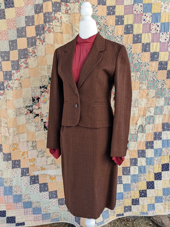 Vintage Wool Skirt and Blazer