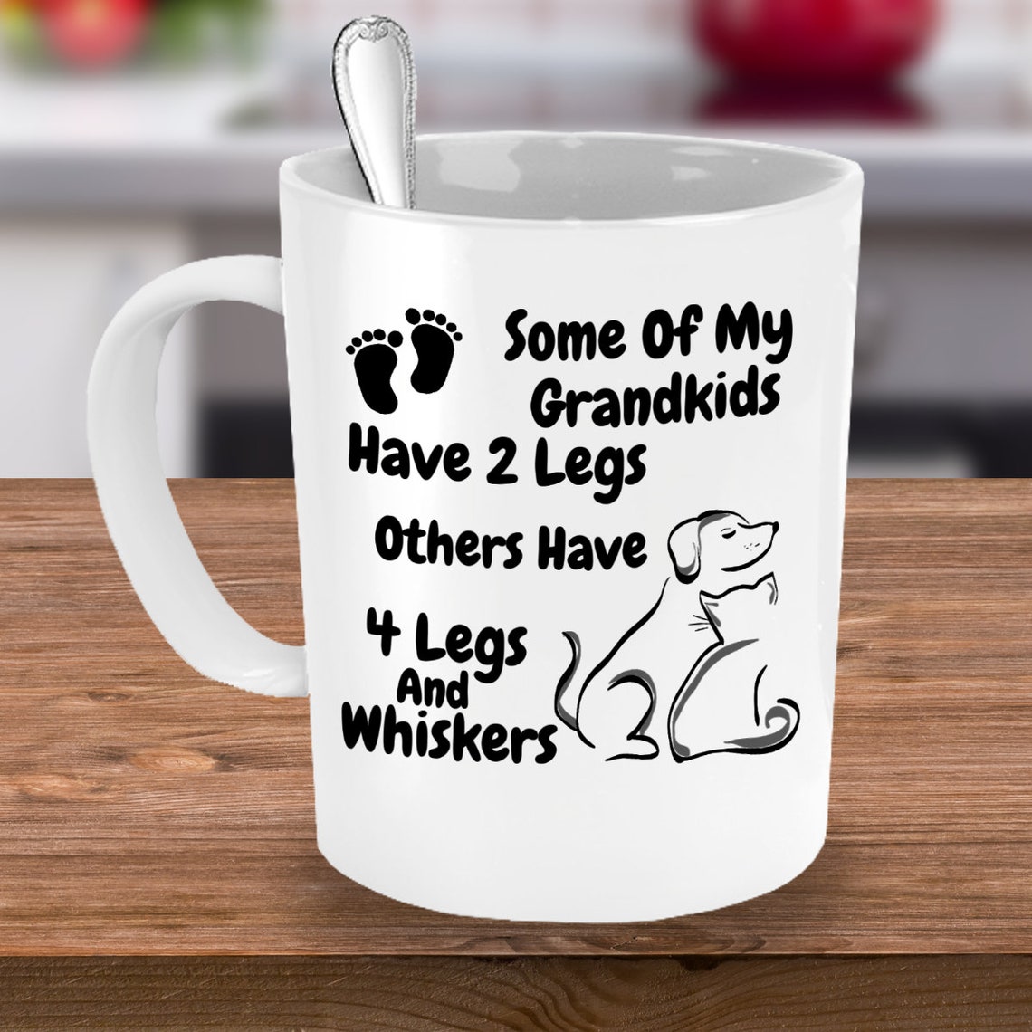 Pet Grandparent Gift Grandchildren Mug Fur Grandma Gift Dog Etsy UK