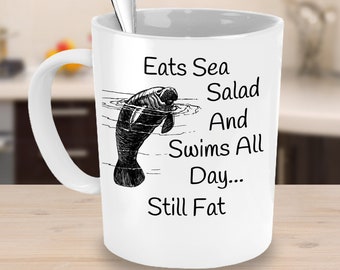Manatee Gifts, Manatee Mug, Sea Cows Gift, Funny Floaty Potato Gift, Funny Manatee Gift, Manatee Gifts, Unique Manatee Gift, Gifts Under 50