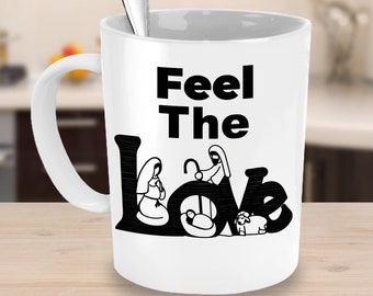 Nativity Scene Gift, Christianity Gift, Christian Gift Mug, Jesus Christ Mug, Religious Mug Gifts, Christmas Love Gift Mug, Birth of Jesus