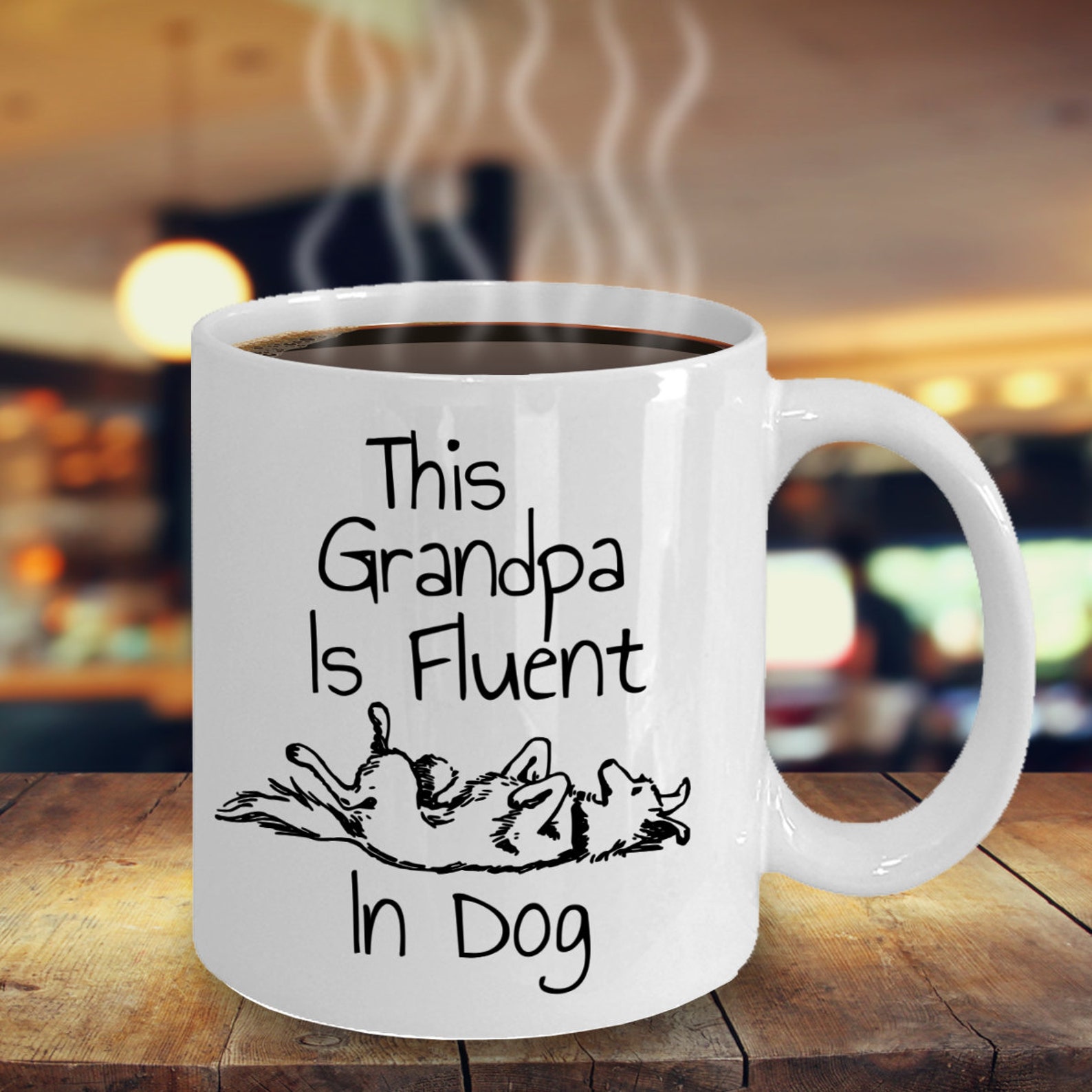Dog Grandpa Mug Dog Grandparent's Gift Funny Dog Grandpa Etsy