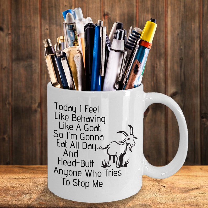Taza de regalo de cabra, taza de cabra, regalo de amante de la cabra, regalo de mamá de cabra, regalo para amante de la cabra, regalo divertido de cabra, regalo de papá de cabra, taza de animal de granja imagen 6