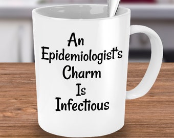 Epidemiologpresentmugg, infektionssjukdom, infektionsberlock, folkhälsopersonal, epidemiologipresenter, framtida epidemiolog