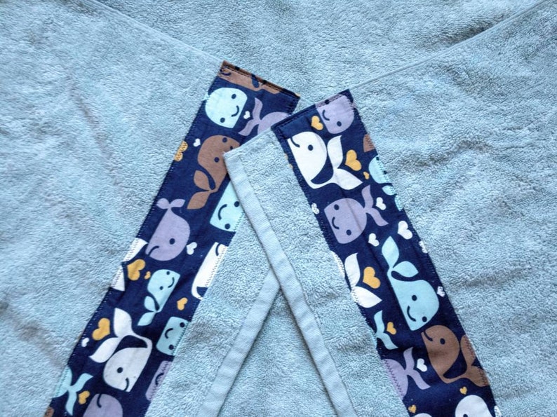 Whale Towel Gender Neutral Baby Shower Gift Hooded Bath Towel